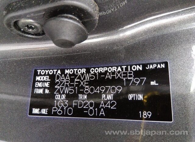 
								TOYOTA PRIUS 2019 S full									